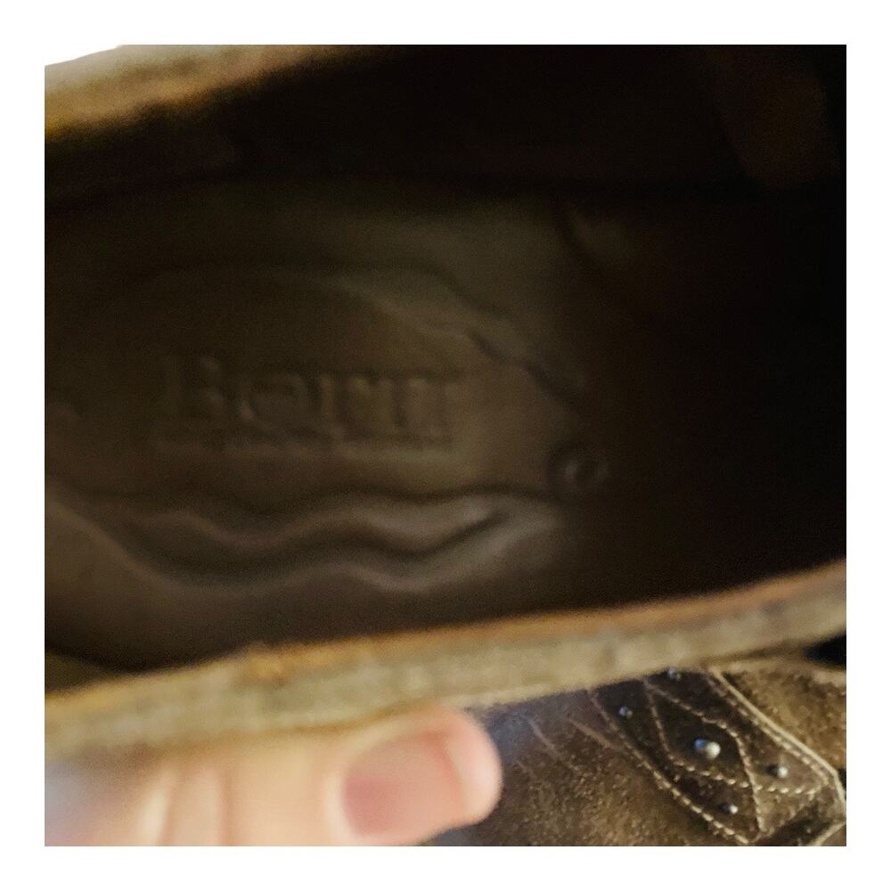 Born Distressed Shooties Loriei Style Side Zipper Brown Size 9.5 - Picture 8 of 11